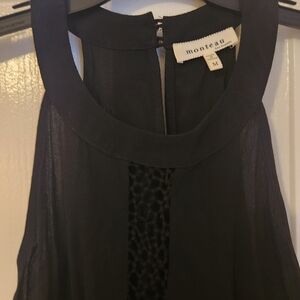 Monteau Elegant Black Halter Top
